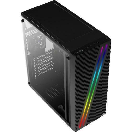 Gabinete Gamer Aerocool Streak Preto RGB Lateral Acrílico na internet