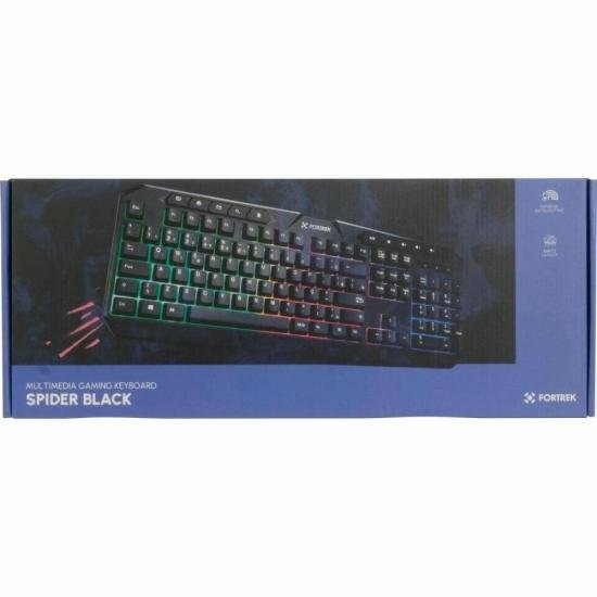 Teclado Gamer Multimidia Fortrek Spider Black Preto na internet