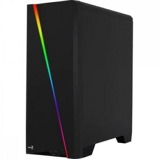 Gabinete Gamer Aerocool Cylon Preto RGB Lateral Acrílico na internet