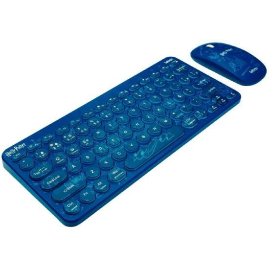 Kit Teclado e Mouse Sem Fio Letron Harry Potter Azul na internet