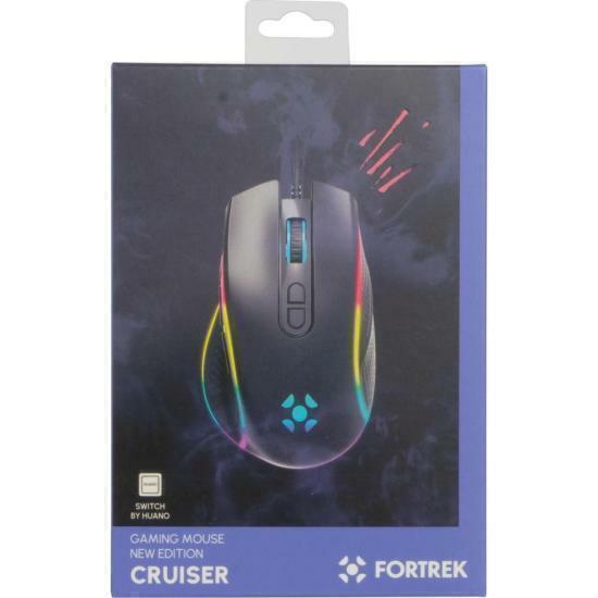 Mouse Gamer Fortrek Cruiser New Edition 12000 Dpi RGB Preto - Wormtec