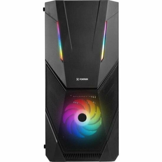 Gabinete Gamer Fortrek Mid Tower Black Hawk RGB Preto - Wormtec