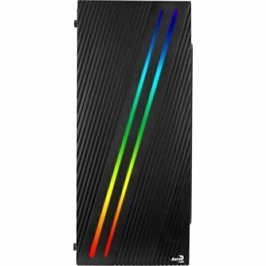 Gabinete Gamer Aerocool Streak Preto RGB Lateral Acrílico - Wormtec