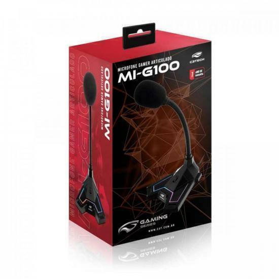 Microfone Gamer C3Tech MI-G100BK USB - Wormtec