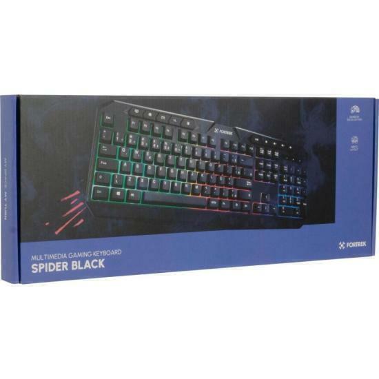 Teclado Gamer Multimidia Fortrek Spider Black Preto - Wormtec