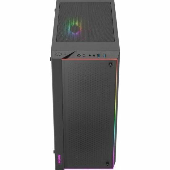 Gabinete Gamer Aerocool Skribble Preto RGB Lateral Vidro - Wormtec