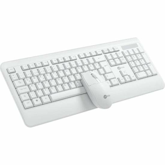 Kit Teclado e Mouse Sem Fio Lecoo KW202 Branco - Wormtec