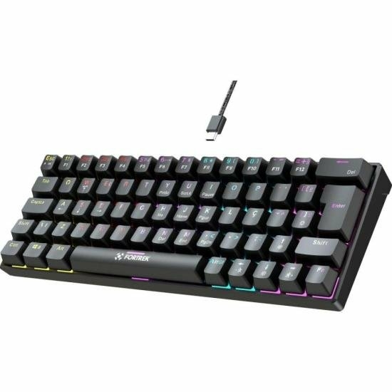 Teclado Gamer Mecânico Fortrek Gravity 65 Compact Switch Outemu Red - Wormtec