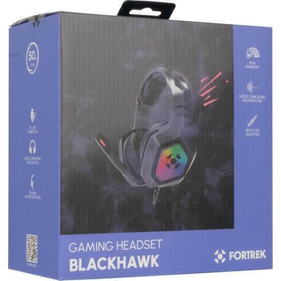 Imagem do Headset Gamer Fortrek Black Hawk P2 + USB RGB Preto