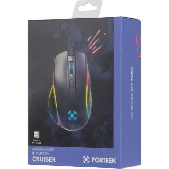 Imagem do Mouse Gamer Fortrek Cruiser New Edition 12000 Dpi RGB Preto