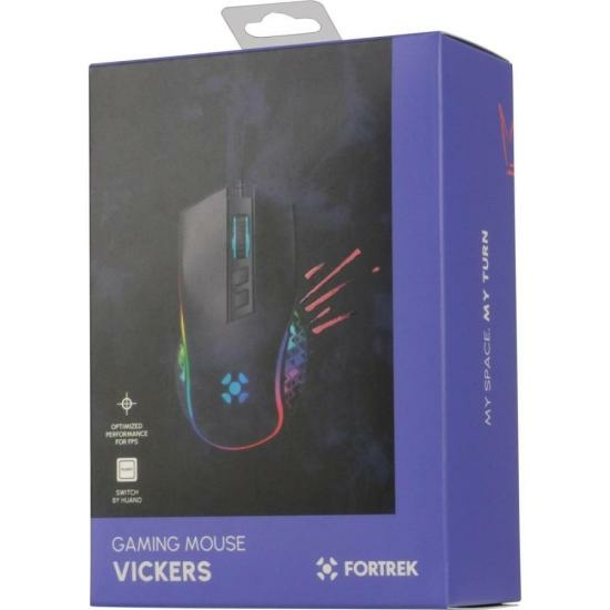 Imagem do Mouse Gamer Fortrek Vickers New Edition 8000 Dpi RGB Preto