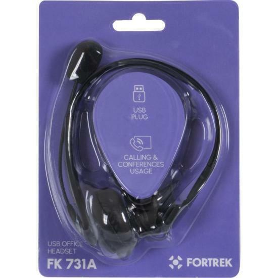 Imagem do Headset Office Fortrek FK 731A USB Preto