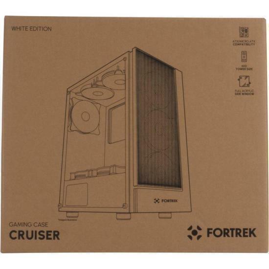 Gabinete Gamer Fortrek Cruiser Mid Tower RGB Branco - comprar online