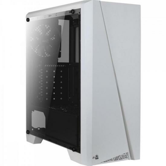 Imagem do Gabinete Gamer Aerocool Cylon Branco RGB Lateral Acrílico