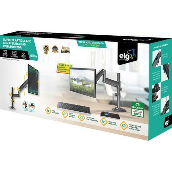 Imagem do Suporte Torre Para Monitor Articulado 22-35" ELG FH80N