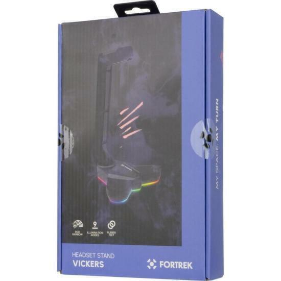 Imagem do Suporte Para Headset Fortrek Vickers RGB Preto