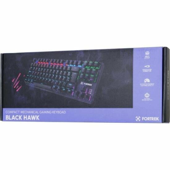 Teclado Gamer Mecânico Fortrek Black Hawk Compact Rainbow