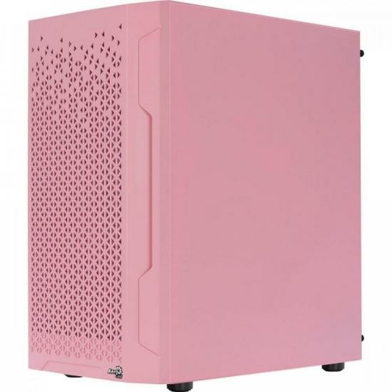 Gabinete Gamer Aerocool Trinity Mini Rosa Lateral Vidro