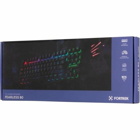 Teclado Gamer Fortrek Fearless 80 TKL Preto - comprar online