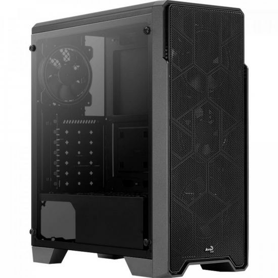 Gabinete Gamer Aerocool Ore Saturn Preto RGB Lateral Acrílico na internet