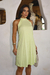 Vestido curto Stella com recorte pespontado - comprar online