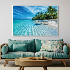 Quadro Paraiso Praia Maldivas