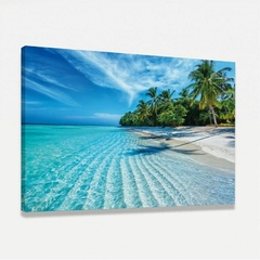 Quadro Paraiso Praia Maldivas - comprar online