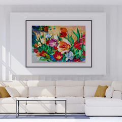 Quadro decorativo Flores em Arte