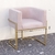 Poltrona Elegance Pé Dourado Assento Rose 72x68x63cm - comprar online