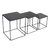 Trio Cubo Metal Preto