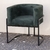 Poltrona Elegance Pé Preto Assento Verde 72x68x63cm - Dani Decorações