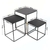 Trio Cubo Metal Preto - comprar online