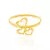 ANEL SKINNY RING BANHADO A OURO 18K COM CORAÇÕES VAZADOS - comprar online