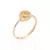 ANEL SKINNY ESPIRAL BANHADO A OURO 18K COM ZIRCÔNIAS - comprar online