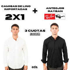 CAMISAS DE LINO IMPORTADA - OFERTA 2X1 + ANTEOJOS RAYBAN