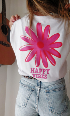 Musculosa Happy Vibes - Florencia indumentaria femenina