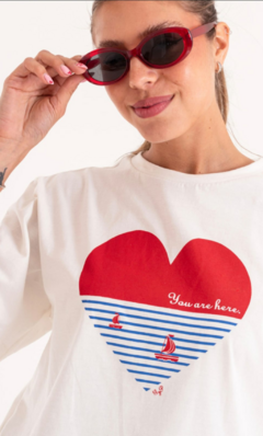 Remera You are here - Florencia indumentaria femenina