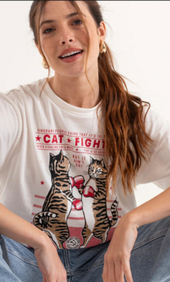 Remera Catfight - Florencia indumentaria femenina