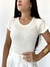 BLUSA CANELADA COM MANGA - OFF WHITE - comprar online