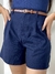 SHORT EM LINHO - AZUL MARINHO - comprar online