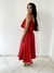 CONJUNTO CROPPED E SAIA MIDI - VERMELHO - comprar online