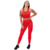 DRAPEED WAIST RED LEGGING - buy online