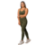 WORKOUT MILITARY GREEN DRAPEED WAIST LEGGING - buy online