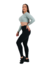 DRAPEED WAIST AMRAP BLACK LEGGING on internet