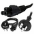 Cable power interlock alimentación 220v tipo trebol mickey 3 patas