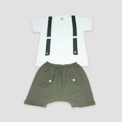 Conjunto short+ remera con tiradores - comprar online