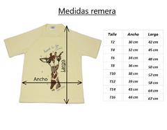 Remera jirafa niña 100% Algodón en internet