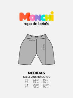 Body manga corta + Short Pack x 2 - Monchi