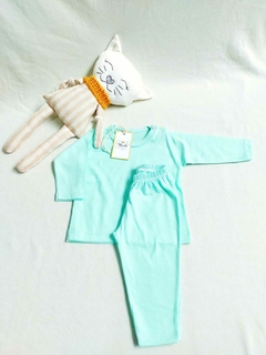 Pijama largo algodón + Muñeco - tienda online