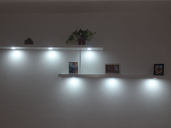 Estante flotante con 3 luces led en internet